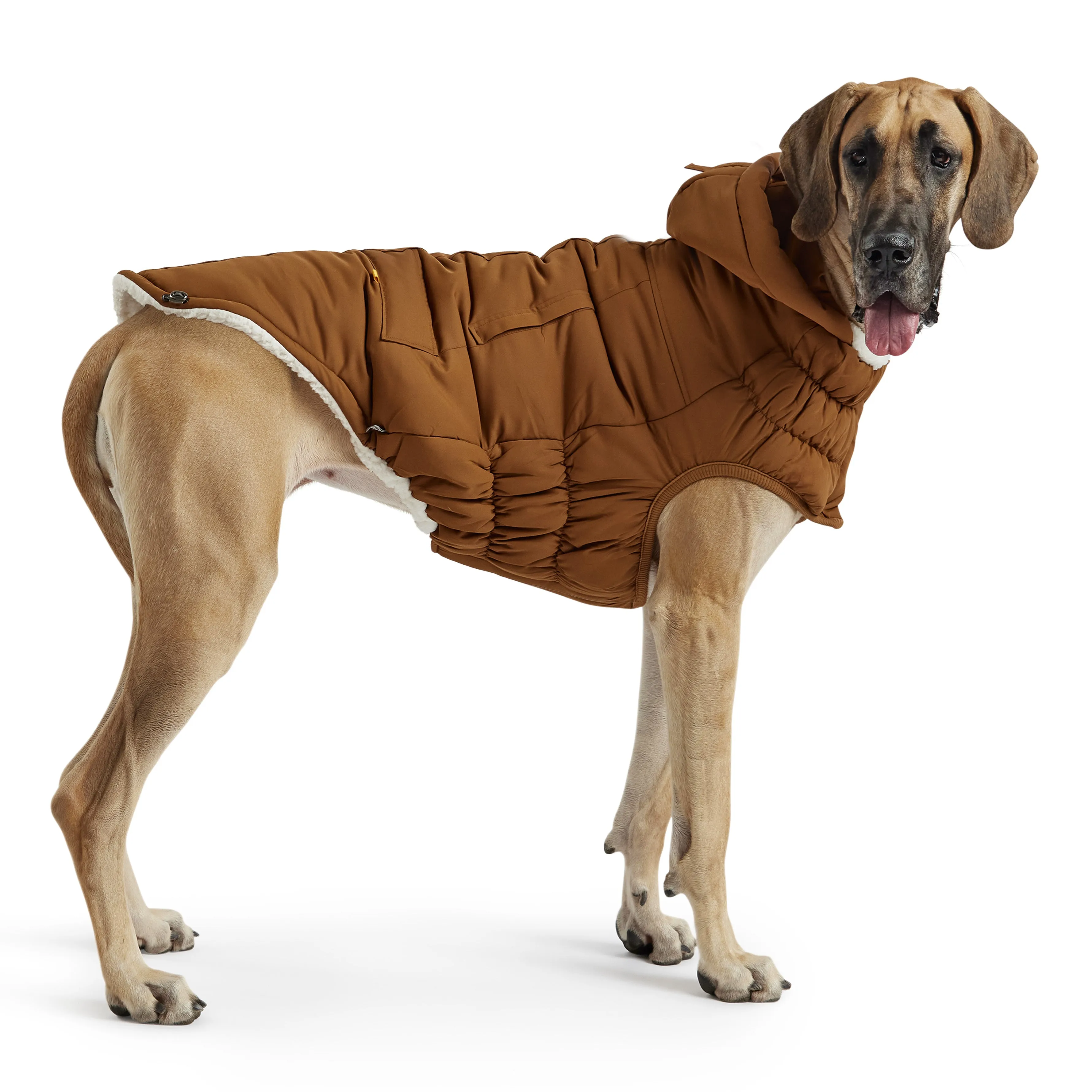 Arctic Parka Dog Winter Coat - Wood