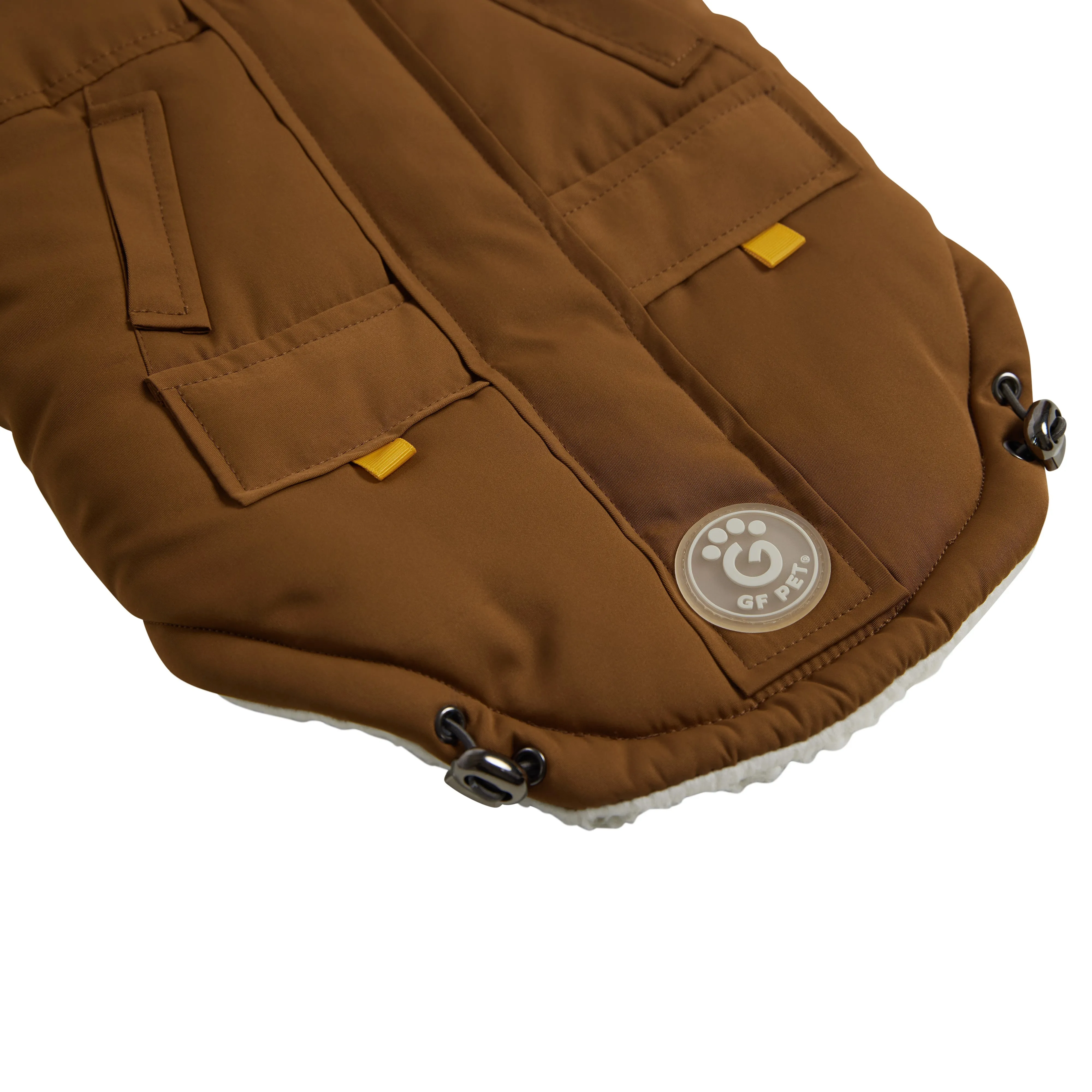 Arctic Parka Dog Winter Coat - Wood