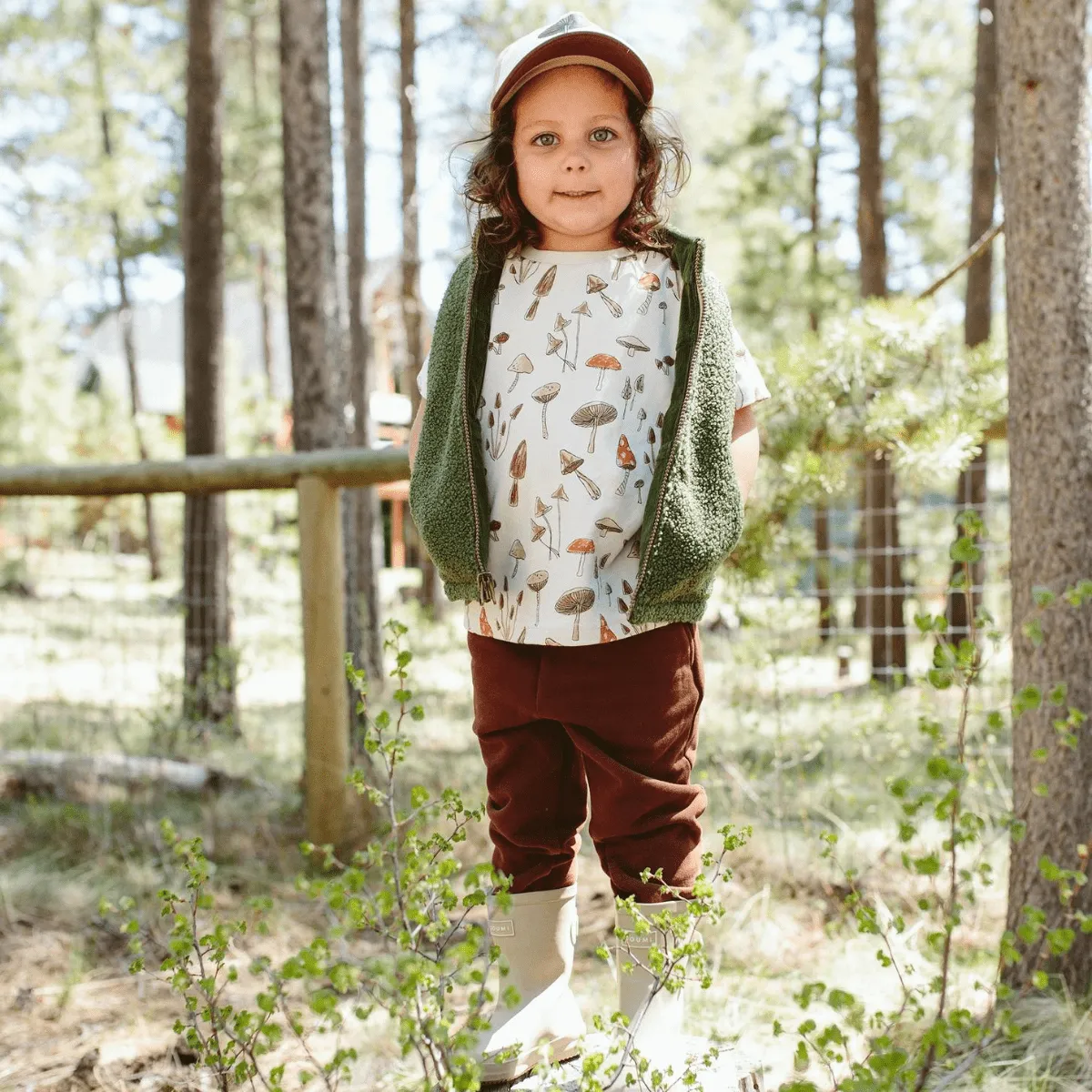 Bamboo Organic Cotton T-Shirt - Toadstool