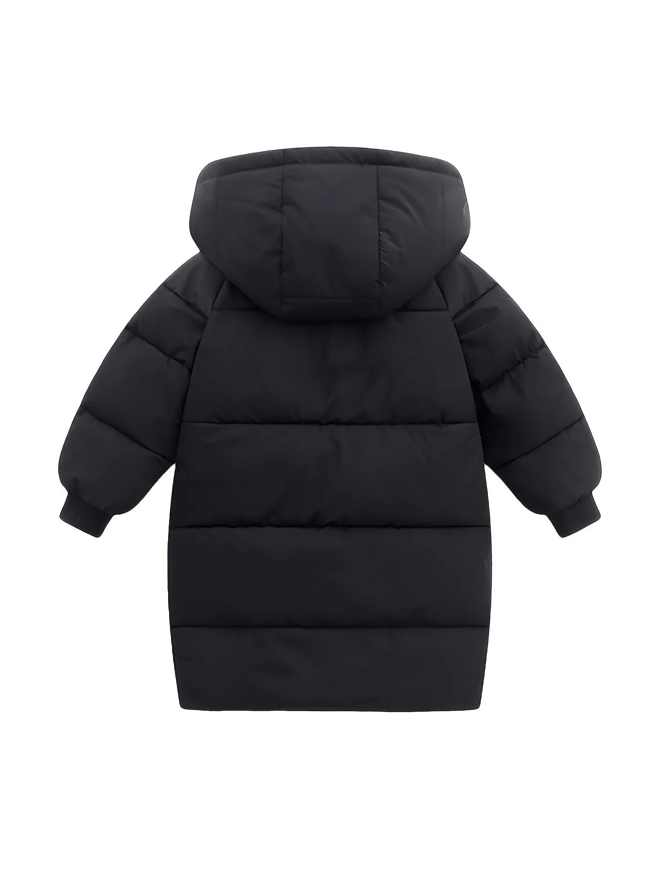 Boys Girls Winter Hooded Long Down Coats Outwear Kids Windproof Puffer Jackets Padded Parka Outwear 4-9T