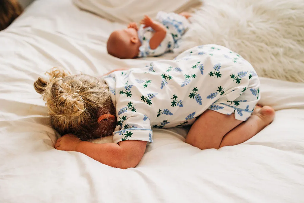 Button Down Pajamas - Bluebonnets