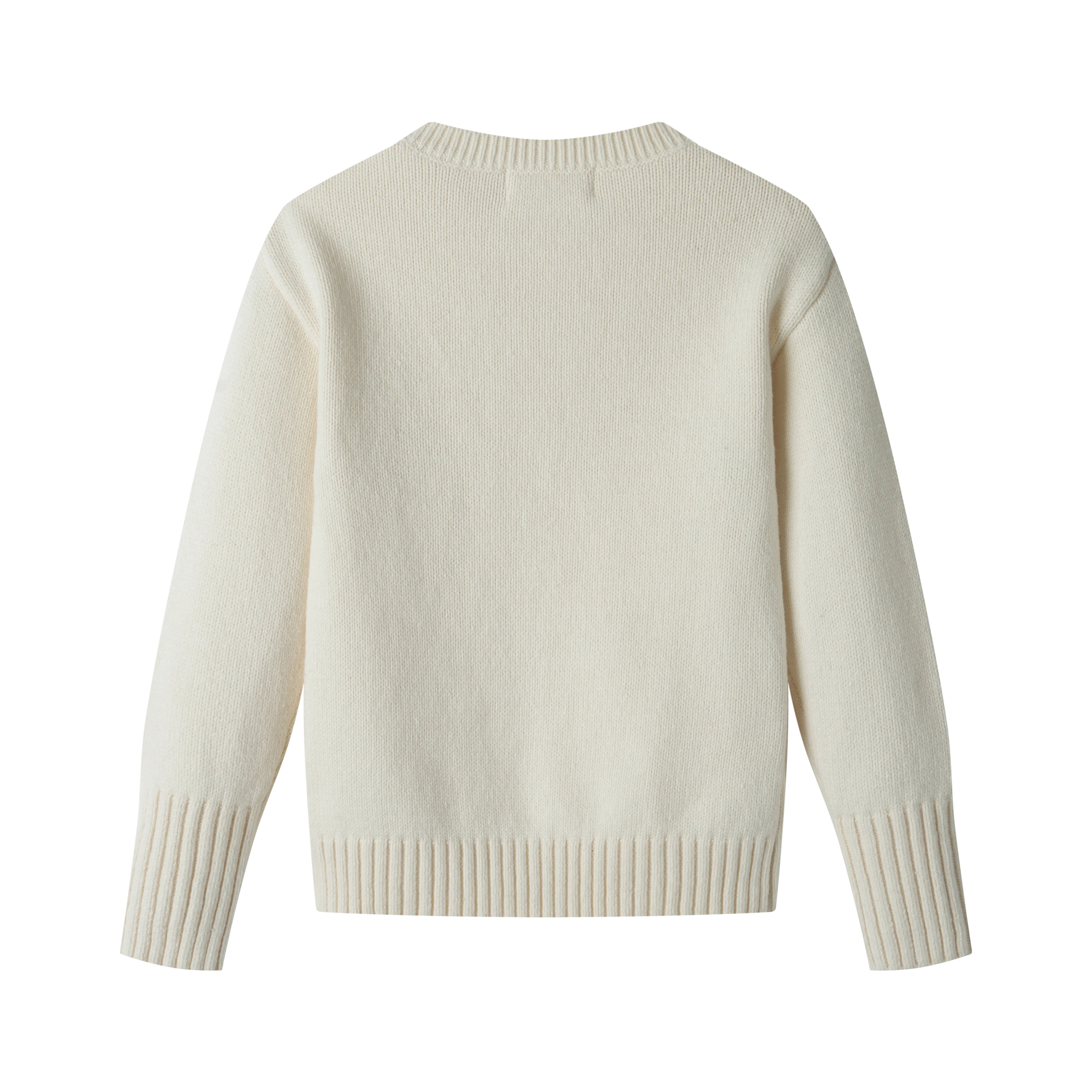 CLASSIC KNIT SWEATER-IVORY