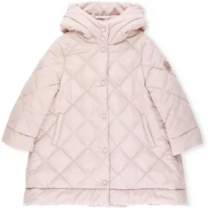 Girls Pink Bow Padded Jacket