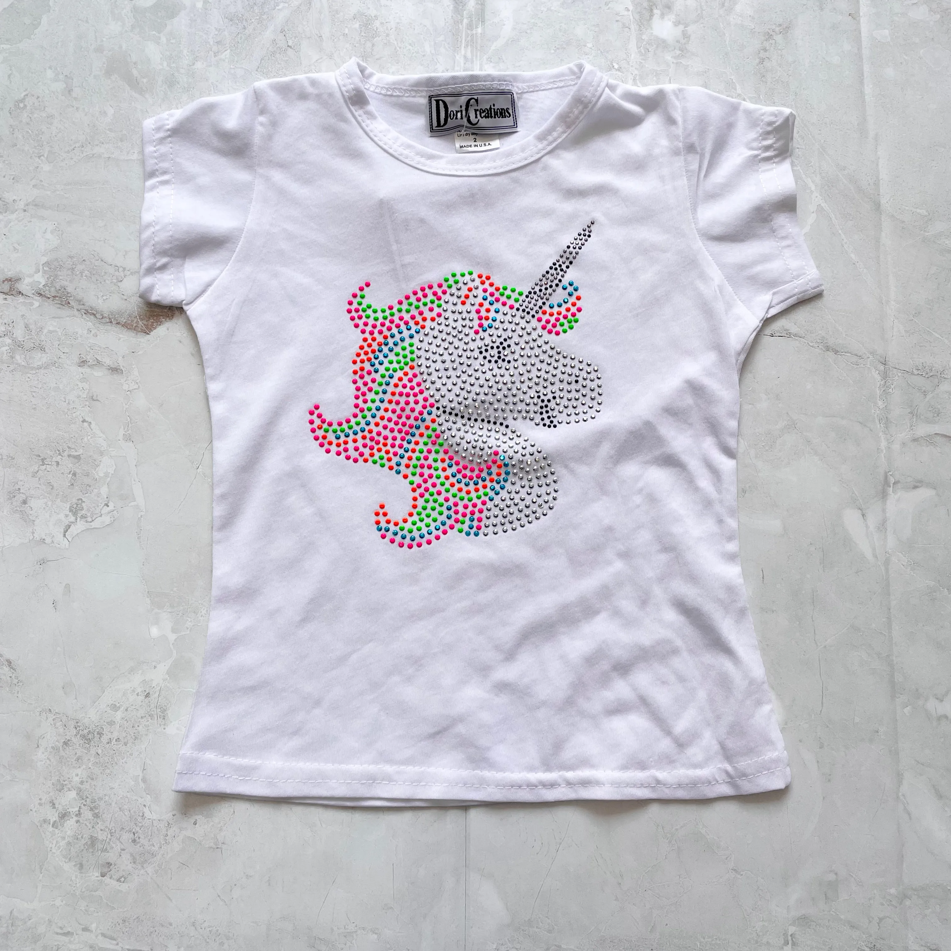 Girls Tops | Neon Unicorn | Dori Creations