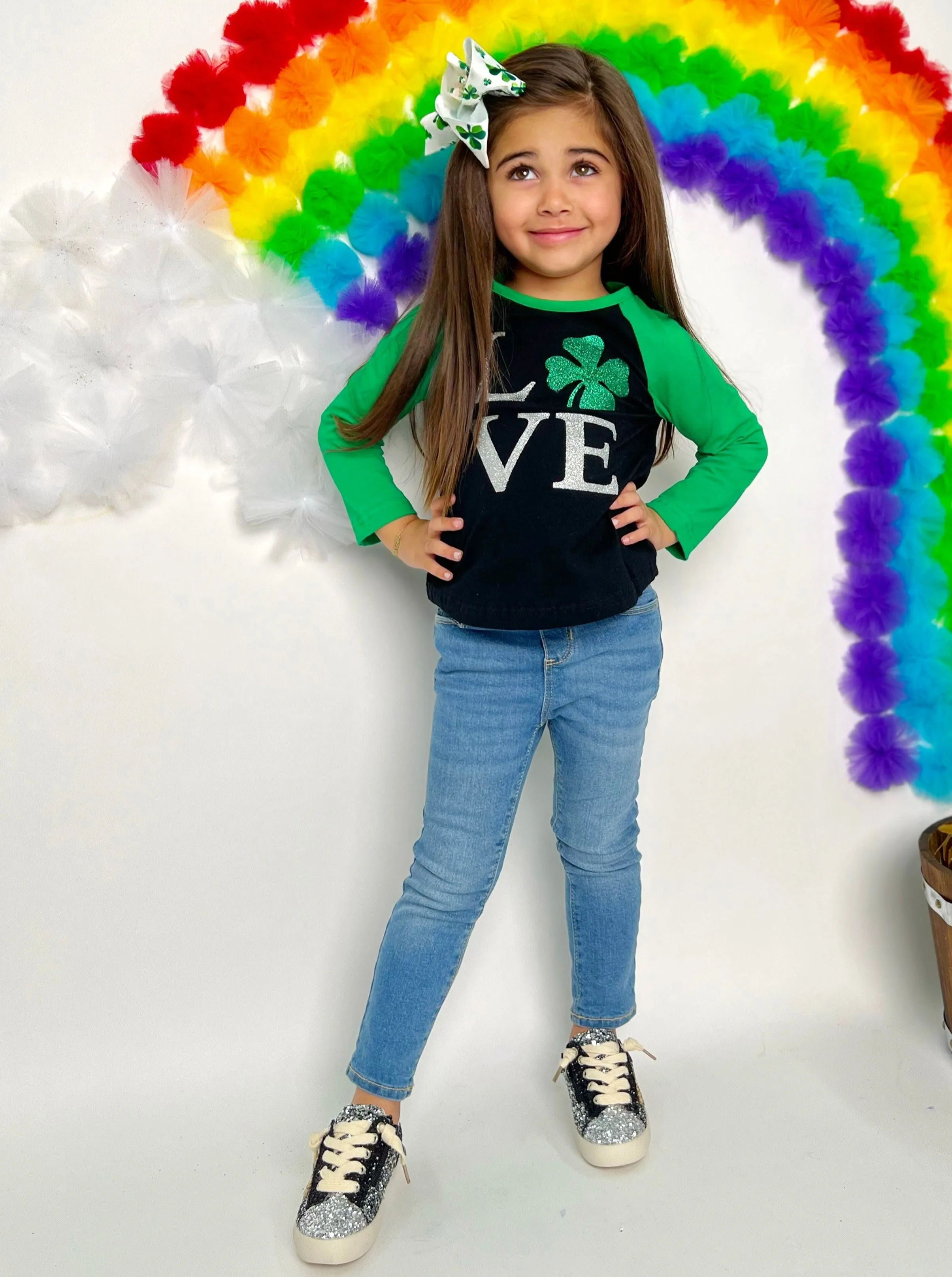 Love Clover Raglan Top