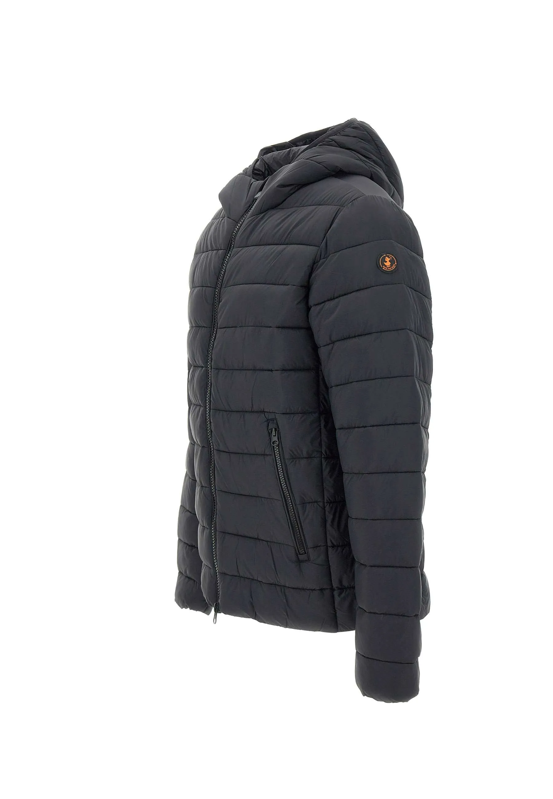 Men's Black Hooded Down Jacket