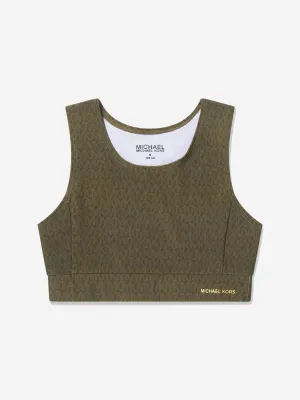 Michael Kors Girls MK Logo Sports Crop Top