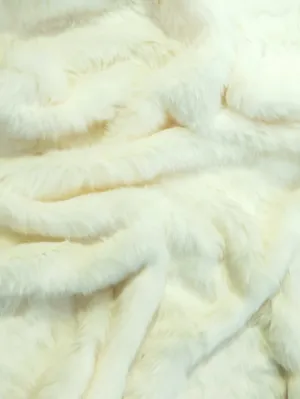 Short Shag Faux Fur Fabric / Ivory / EcoShag 15 Yard Bolt