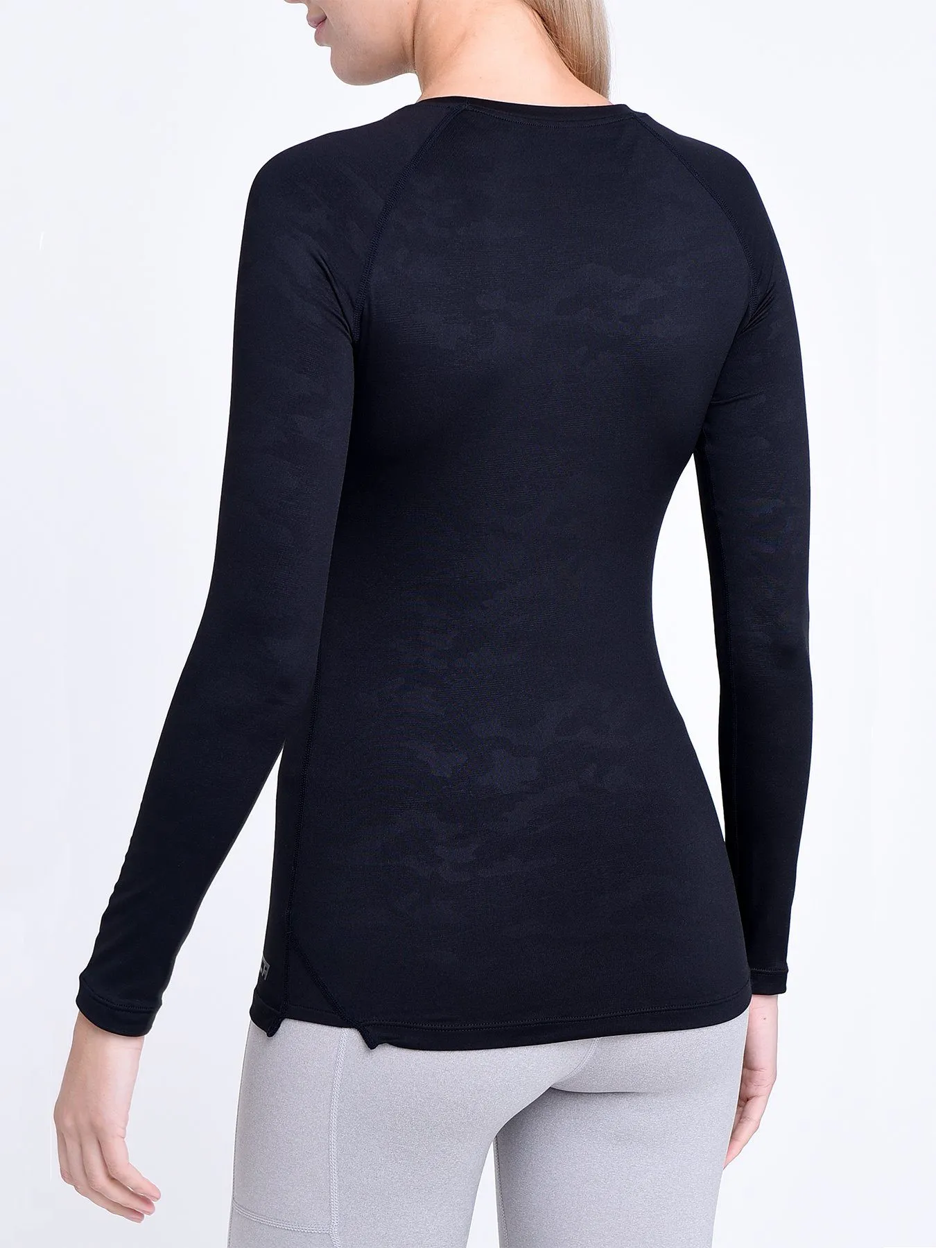 SuperThermal Long Sleeve Compression Base Layer Crew Neck Top for Women With Brushed Inner Fabric