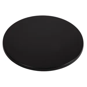 Werzalit Pre-drilled Round Table Top Black 800mm